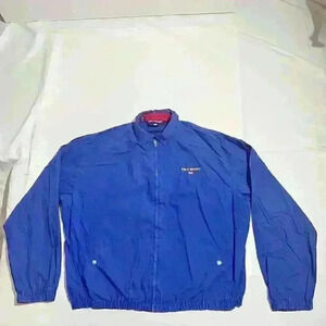 Polo Sport Ralph Lauren Blue Harrington Flag USA Bomber Jacket Mens Size XL